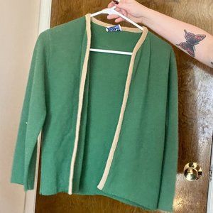 Vintage Glen Lea 60s Green acrylic sweater